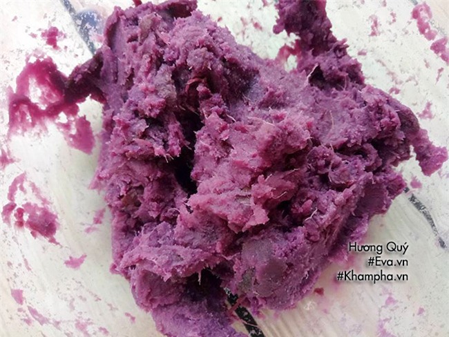 cach lam banh khoai lang tim nhan tom thit chien xu gion ngon - 5