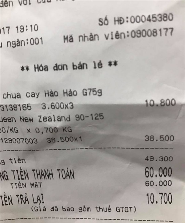 mánh khóe của nhân viên bán hàng, siêu thị, hóa đơn thanh toán, tiền lẻ