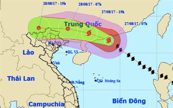 Dự báo thời tiết, Tin bão mới nhất, Cơn bão số 7, bão số 7, tin bão mới nhất, Bão Pakhar