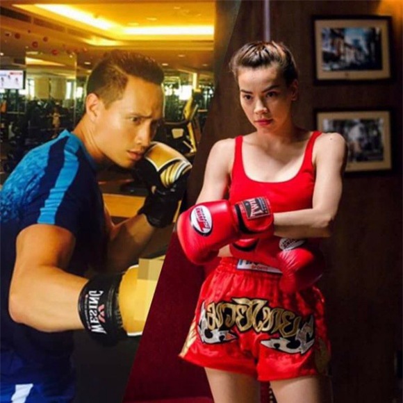 sao việt, hồ ngọc hà, kim lý, hồ ngọc hà và kim lý, người yêu mới hồ ngọc hà, hồ ngọc hà xem quyền anh,chuyện làng sao