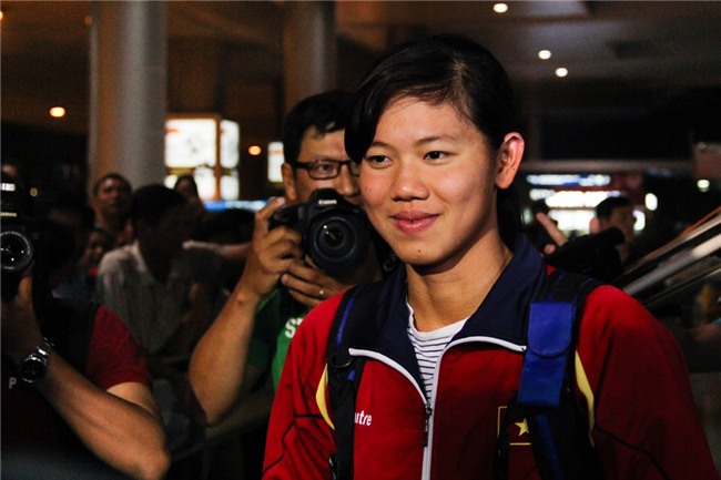 Ánh Viên sẽ ở lại TP.HCM tập luyện chứ chưa được về thăm gia đình ở Cần Thơ.