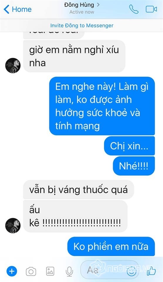 sao việt, pha lê, đông hùng và pha lê, pha lê nhắn tin với đông hùng, đông hùng trả nợ cho mẹ,chuyện làng sao