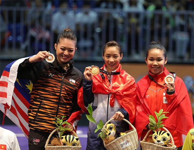 Thúy Vi giành 2 HCV Wushu và là người mở hàng cho TTVN tại SEA Games 29