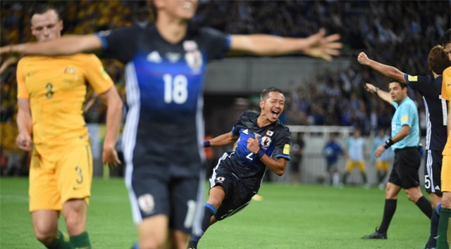 Nhật Bản vượt qua Australia để giành vé dự VCK World Cup 2018