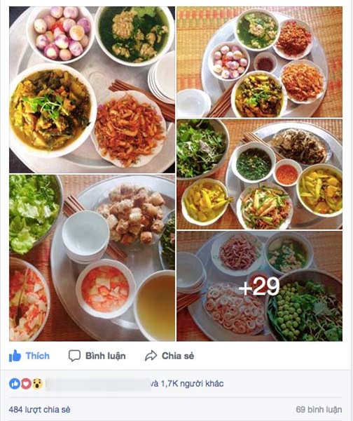 Mẹ 9x Thanh Hóa khoe những mâm cơm quê giản dị mà đề huề hút nghìn like - Ảnh 1.