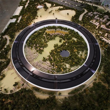 Ảnh nhìn từ trên xuống của Apple Campus