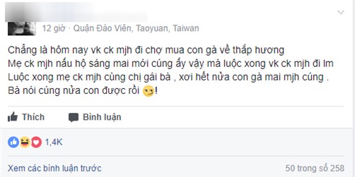 Luộc xong con gà chưa kịp cúng thì mẹ chồng đã xơi mất nửa con, con dâu tức tốc đăng đàn tố vô ý - Ảnh 1.