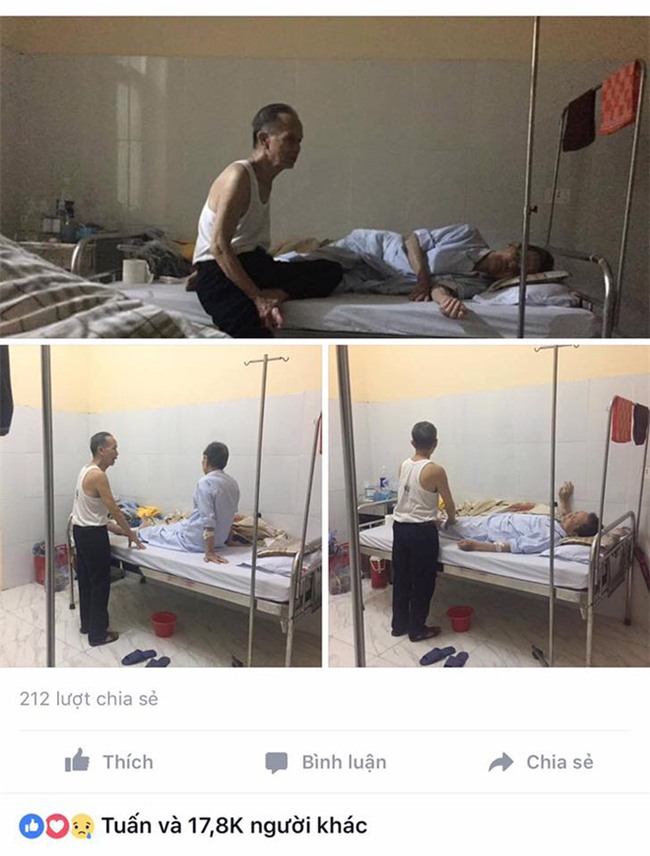 Cụ ông chạy xe 30km vào viện chăm anh trai 90 tuổi: Hình ảnh khiến bao trái tim thổn thức - Ảnh 2.