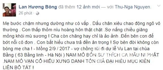 sao việt, sao việt mùa vu lan, sao việt báo hiếu, sao việt tặng quà cha mẹ mùa vu lan, lễ vu lan
