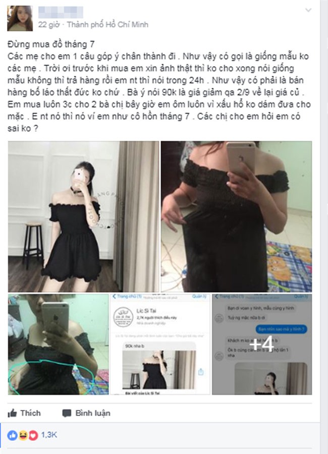 len tiéng keu khỏ vì mua hàng qua mạng, co gái nhạn phải cái két phũ phàng - 1