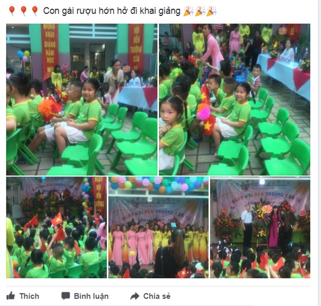 facebook ngap tran hinh anh bo me khoe con ngay khai giang nam hoc moi - 11