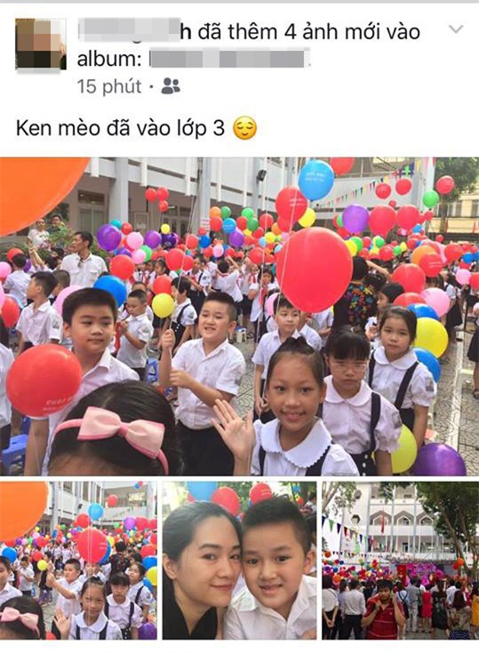 facebook ngap tran hinh anh bo me khoe con ngay khai giang nam hoc moi - 2