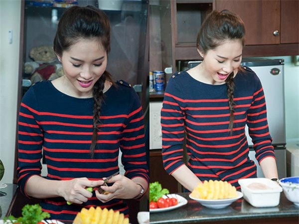 sap lay chong, hoa hau thu thao bong lien tuc khoe mam com tu nau - 6