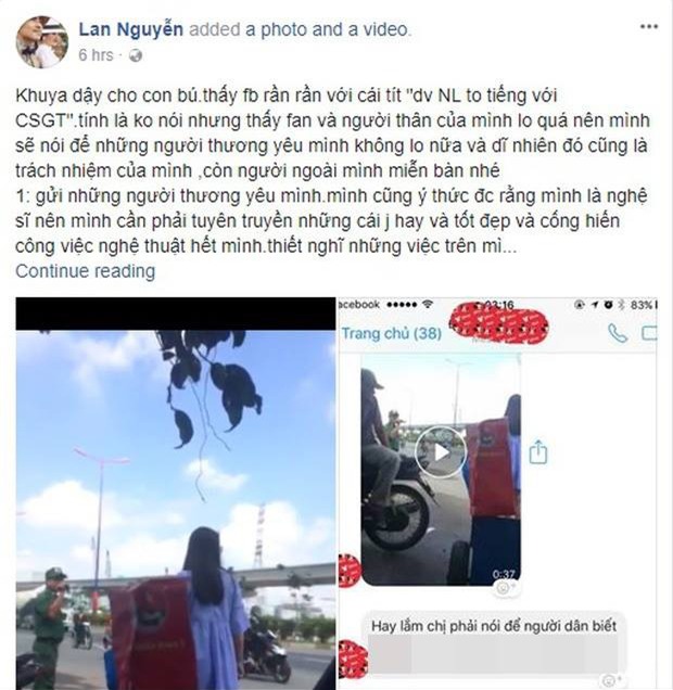 Clip gây xôn xao: Nữ diễn viên Ngọc Lan phạm luật nhưng lại lớn tiếng cãi nhau với CSGT - Ảnh 5.