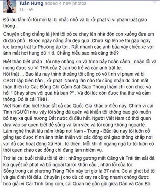 Bat ngo truoc ung xu cua Ngoc Lan, Ha Ho va loat sao Viet khi vi pham luat giao thong