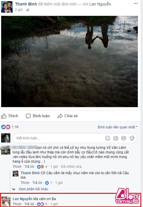 Giua scandal quat thao canh sat cua Ngoc Lan, Thanh Binh treo status dong vien vo
