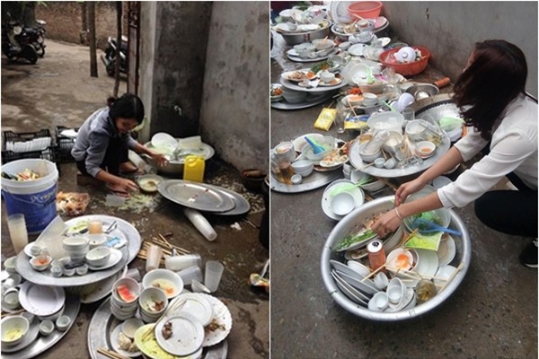 Nam thần ngồi giữa bãi chiến trường rửa bát khiến chị em rưng rưng cảm động - Ảnh 3.