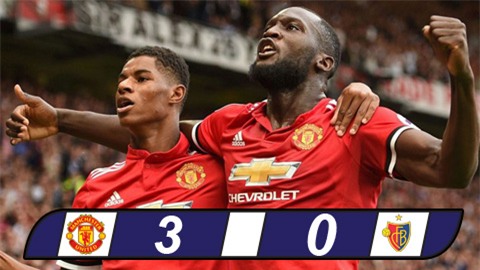 M.U thắng tưng bừng Basel ngày trở lại Champions League