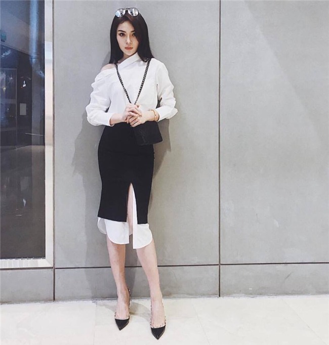 Cứ đen - trắng mà diện, street style của Kỳ Duyên vươn lên top sao mặc đẹp nhất tuần này-2