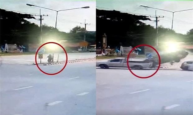 Ô tô điên tông liên hoàn 2 chiếc xe khác, người phụ nữ đứng ngay bên đường sống sót kỳ diệu - Ảnh 3.