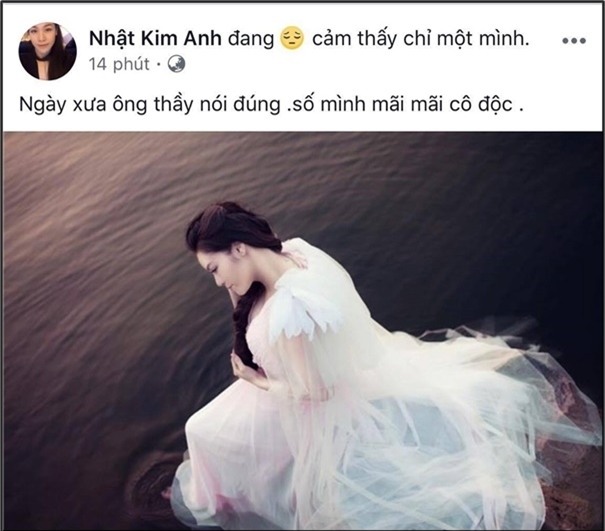 Dòng trạng thái mới nhất của Nhật Kim Anh càng khiến khán giả hoang mang về mối quan hệ vợ chồng giữa cô với doanh nhân Bửu Lộc. - Tin sao Viet - Tin tuc sao Viet - Scandal sao Viet - Tin tuc cua Sao - Tin cua Sao