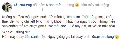 Lê Phương xúc động khi quay những phân đoạn cho một nhân vật giống hệt với mình ngày trước. - Tin sao Viet - Tin tuc sao Viet - Scandal sao Viet - Tin tuc cua Sao - Tin cua Sao