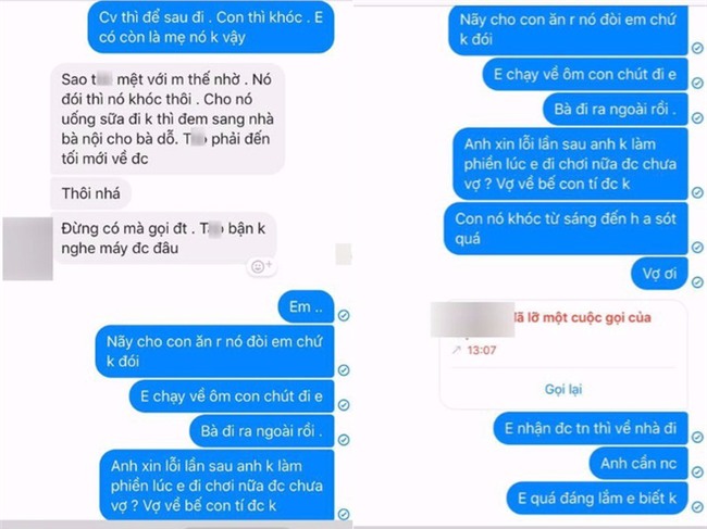 Vợ đi bar bỏ con 2 tuổi khóc ở nhà, chồng nhắn tin gọi về thì bị mắng: sao làm phiền lúc tôi đi chơi - Ảnh 4.