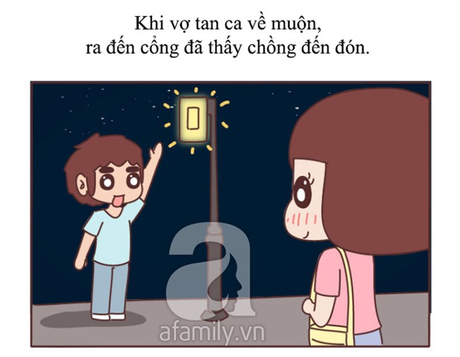 Tranh vui: Chồng thể hiện tình yêu theo cách này thì cả đời vợ chẳng thèm nhìn người đàn ông nào khác! - Ảnh 5.