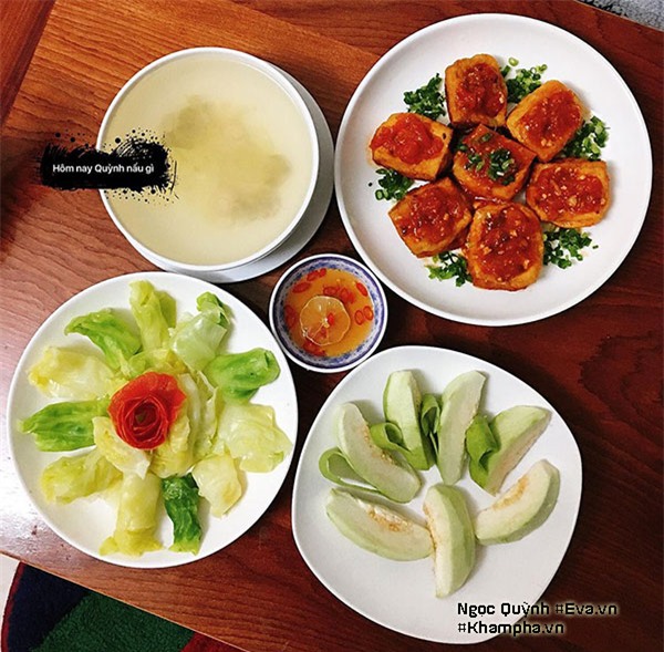 Trầm trồ với những mâm cơm 1 người đến cọng rau cũng chỉn chu của 9x độc thân xinh xắn-1