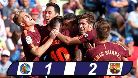 Paulinho giúp Barca ngược dòng thắng nhọc Getafe