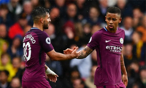 Aguero và Jesus khiến hàng thủ Watford tan hoang ở trận này