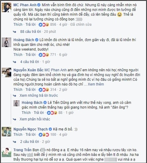 Rất nhiều sao Việt như Hoàng Bách, Xuân Bắc... đồng loạt ủng hộ quan điểm của MC Phan Anh. - Tin sao Viet - Tin tuc sao Viet - Scandal sao Viet - Tin tuc cua Sao - Tin cua Sao