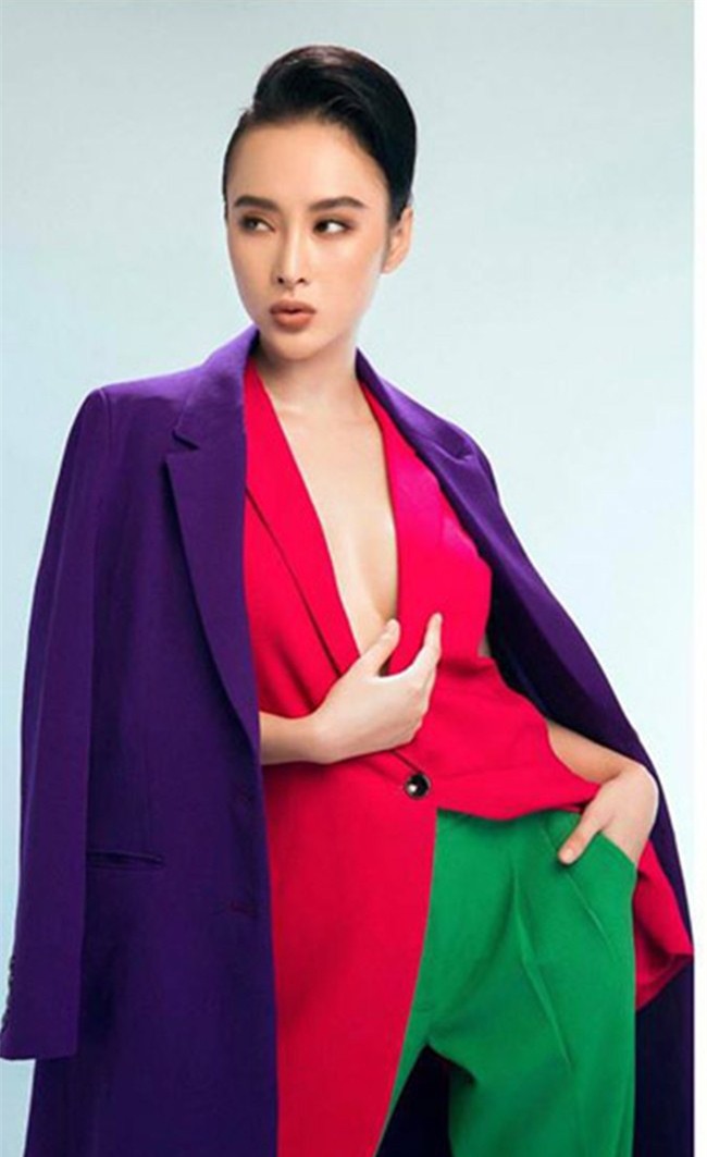 Kỳ Duyên, Angela Phương Trinh lại quên nội y khi mặc vest-3