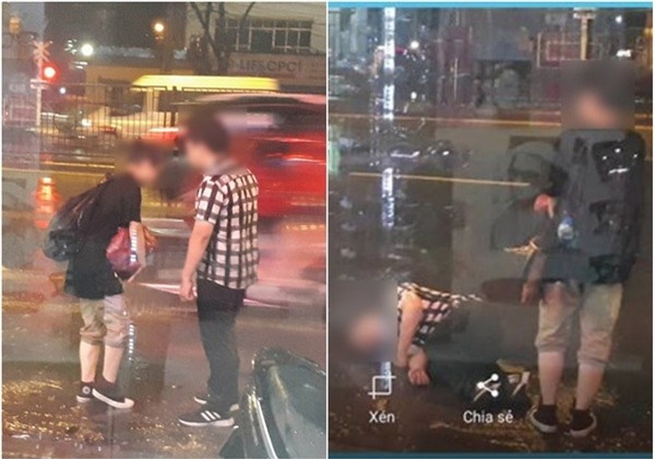 Cặp đôi dầm mưa trên phố Hà Nội gần 3 tiếng để...cãi nhau - Ảnh 2.