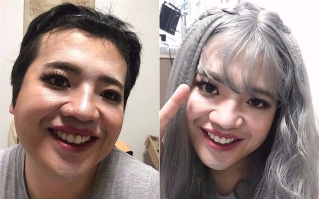 Không có mẫu trang điểm, vợ vui tay đè chồng ra tô son trát phấn khiến 500 chị em cười đau ruột - Ảnh 5.