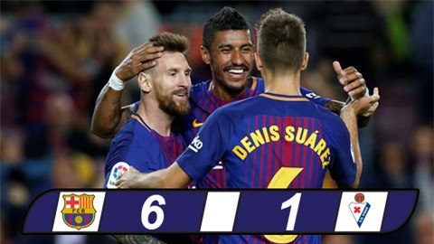 Messi lập poker, Barca chôn vùi Eibar ở Nou Camp