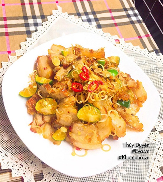 thit ba chi lac sa quat la mieng, an la nghien lien! - 7