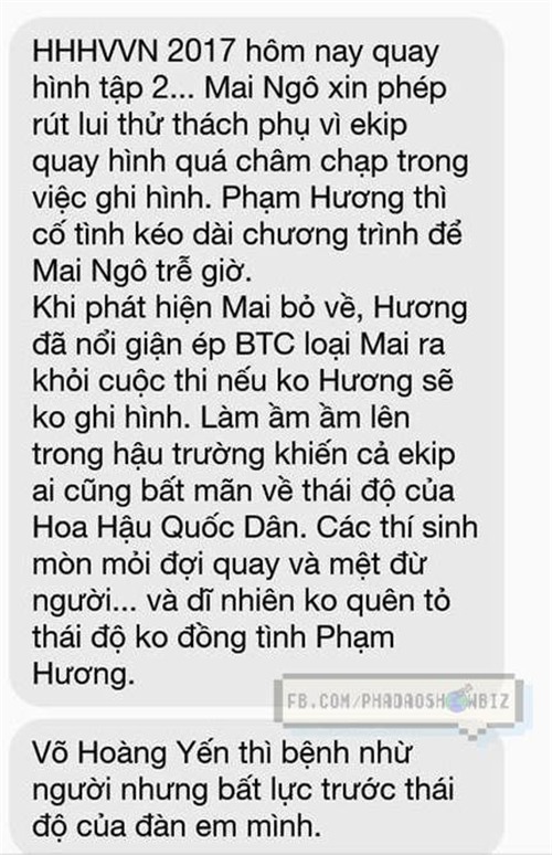 Rộ tin đồn Phạm Hương chảnh chọe, ép loại Mai Ngô, khiến Võ Hoàng Yến bất lực tại Hoa hậu Hoàn vũ VN - Ảnh 2.