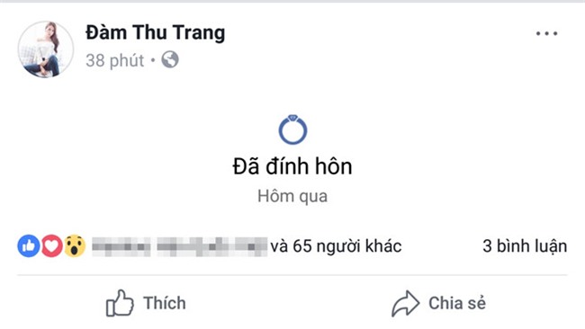 Cuong Do La va Dam Thu Trang dong loat chia se 'da dinh hon' hinh anh 2