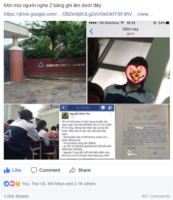 Tâm thư đang gây bão mạng của vị phụ huynh có con theo học tại trường Lương Thế Vinh - Ảnh 2.