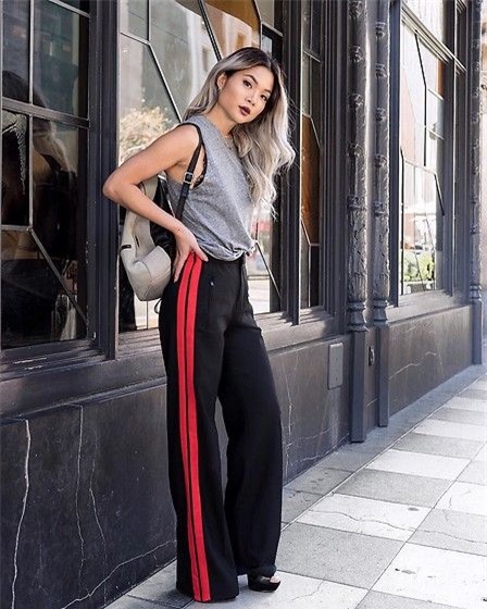 Thu/Đông này, quần thể thao kẻ sọc thân chắc chắn sẽ soán ngôi tất thảy các kiểu quần dài khác - Ảnh 12.