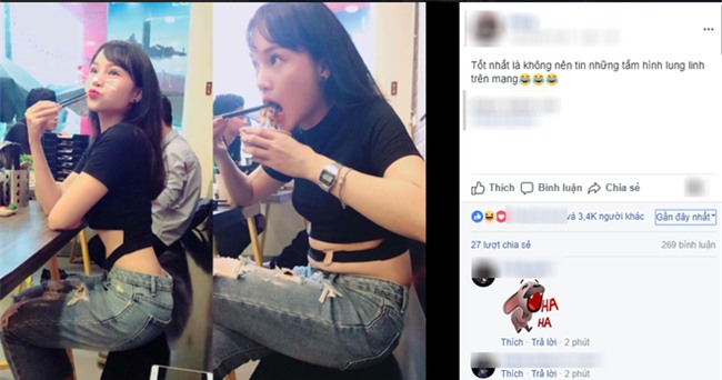 Đăng ảnh sống ảo với vòng eo con kiến, cô gái bị bóc mẽ bụng ngấn mỡ lều phều và sự thật đằng sau - Ảnh 1.