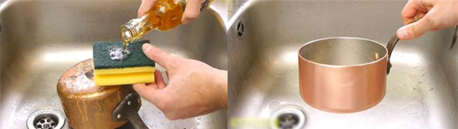 xoong, noi bi chay, ban se sach bong voi 5 cach co rua don gian nay - 2