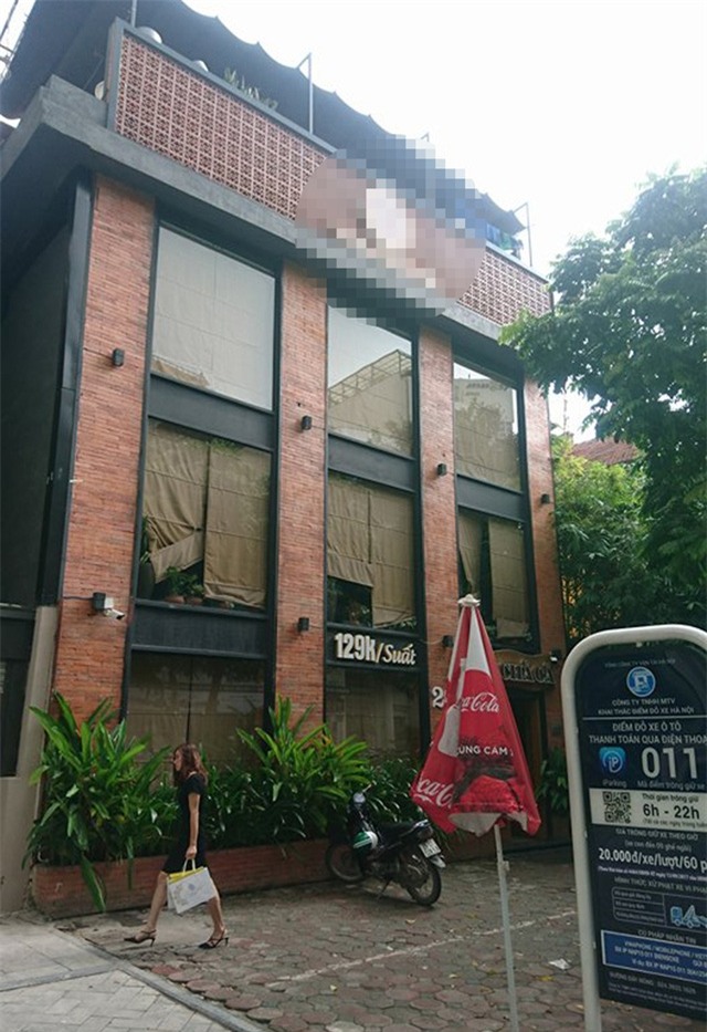 Nhà hàng nơi nam nhân viên gặp nạn.