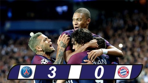 Bảng B Champions League: Tam tấu M-C-N thăng hoa, PSG thắng Bayern dễ dàng