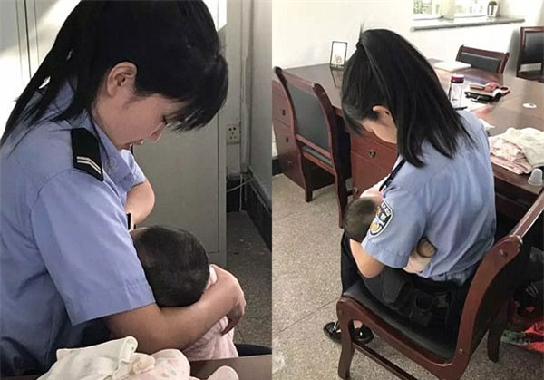 nu canh sat tre cho con cua bi cao bu khi toa dang xu, bi cao bat khoc hoi han - 2