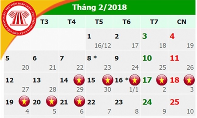 Nguoi lao dong duoc nghi Tet Mau Tuat 7 ngay