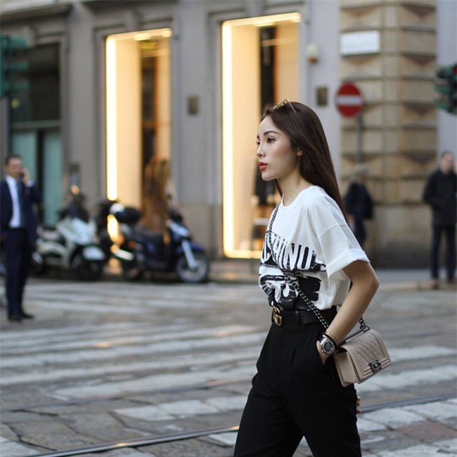 Chán trong nước, sao Việt sang hẳn trời Tây để đọ dáng street style - Ảnh 5.