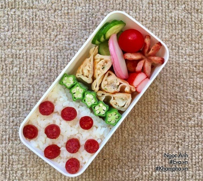 sang nhat song, co nang 9x viet khoe nhung hop com van phong tu nau nhin da mat - 3