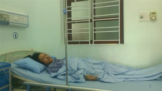 Cô giáo P.T.H đang điều trị tại bệnh viện